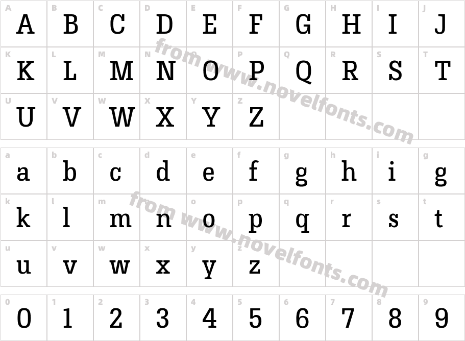 HermeneusOne-RegularCharacter Map