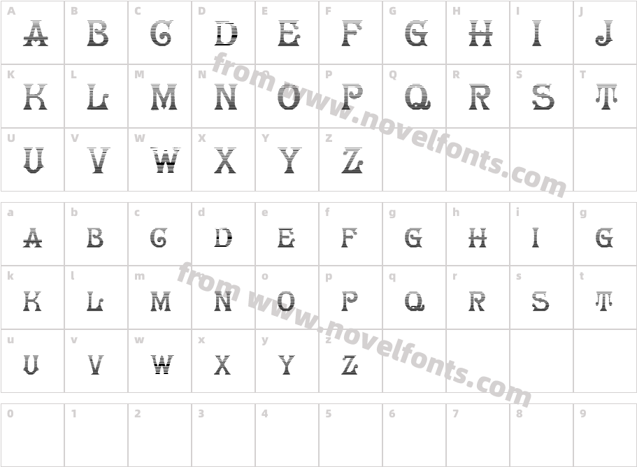 HerrFoch GradientCharacter Map