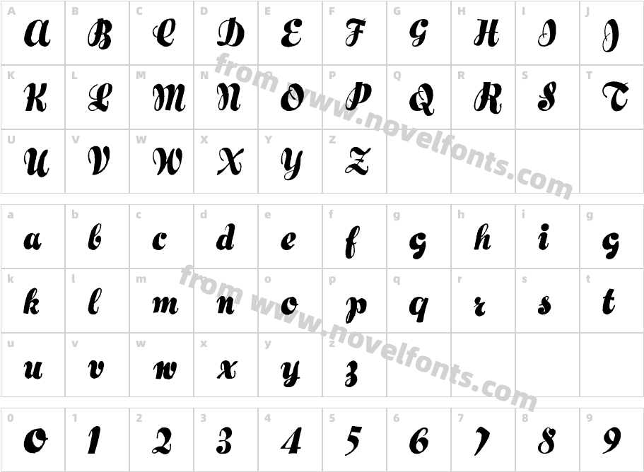 HertzianoCharacter Map