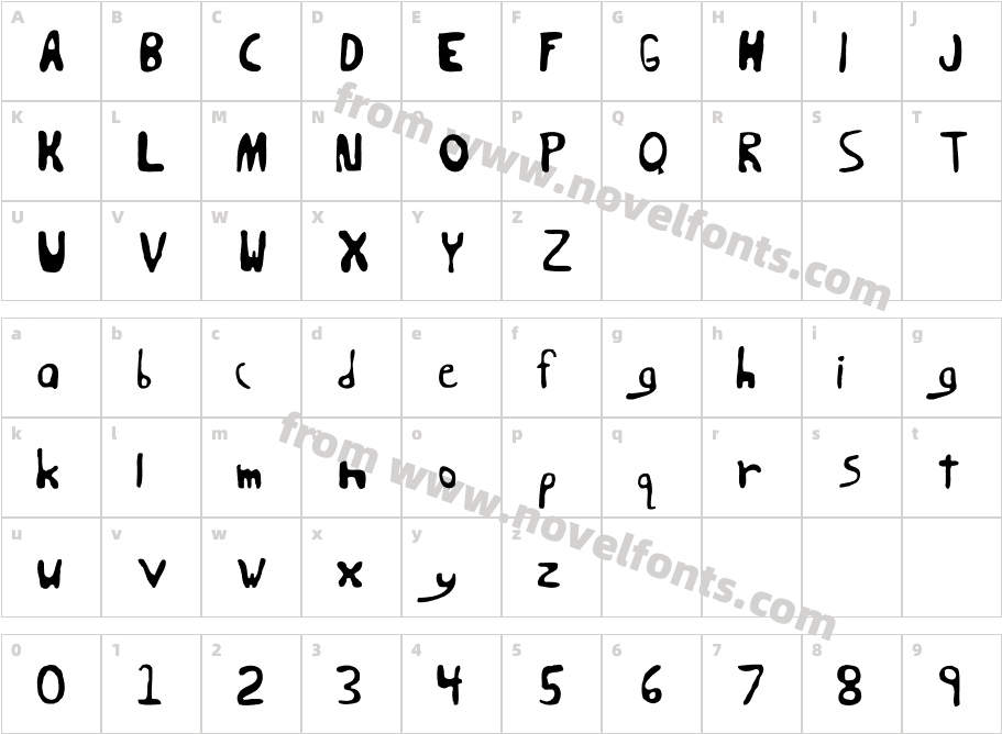 Hewter HewteredCharacter Map