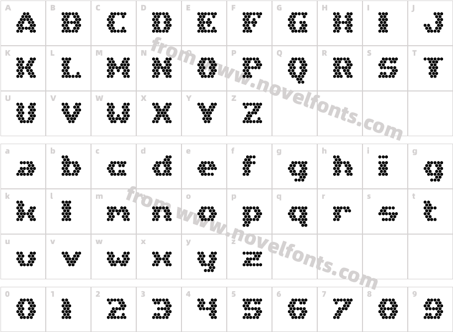 Hex Girlfriend RegularCharacter Map