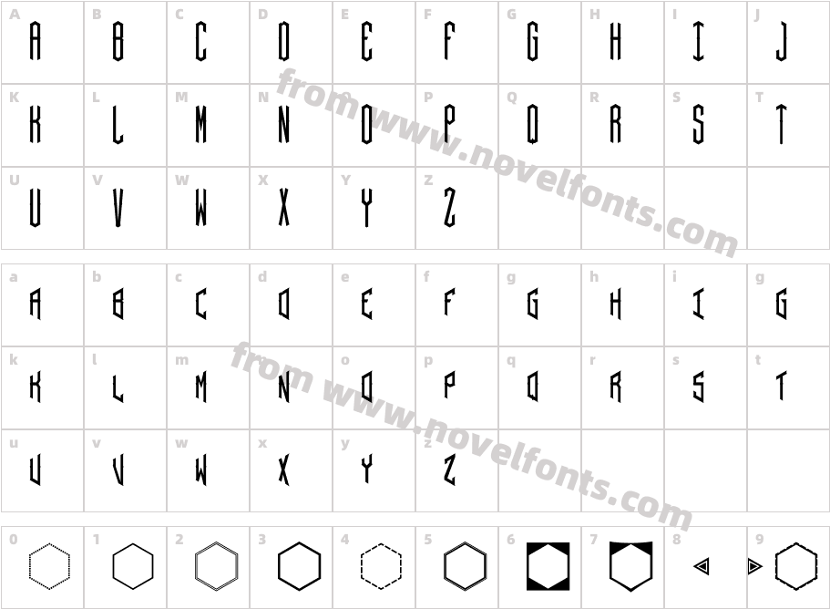 Hex ornateCharacter Map