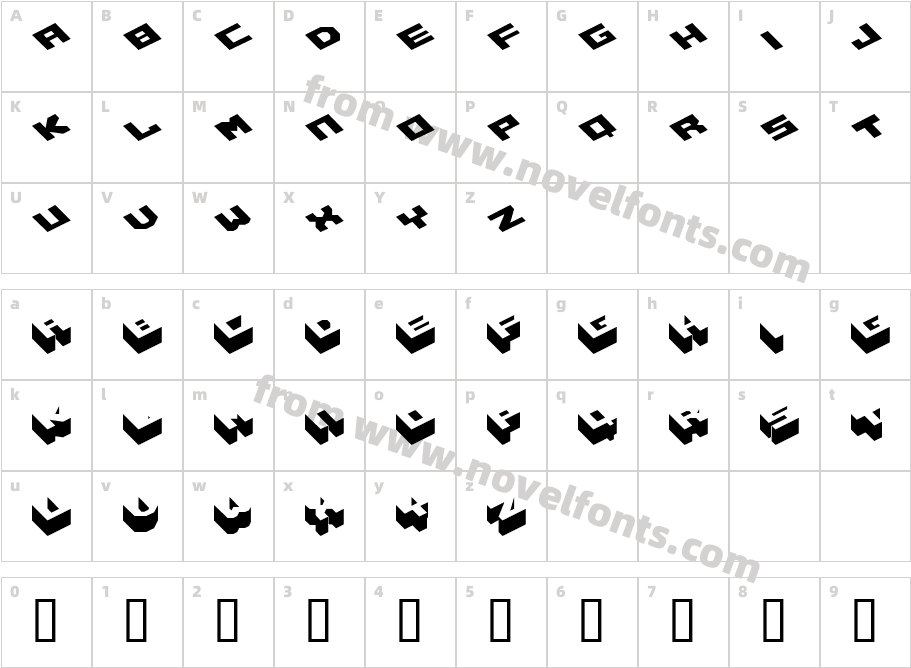 HexagonCharacter Map