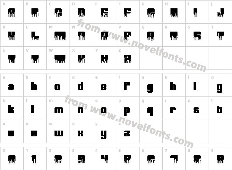 High Volume RegularCharacter Map