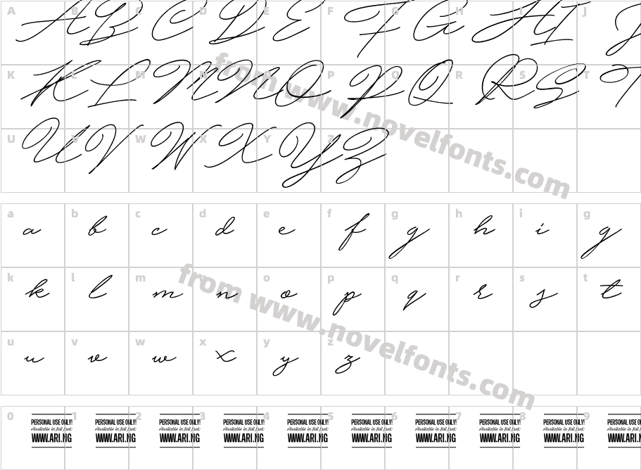 Hijrnotes PERSONAL USE ONLYCharacter Map