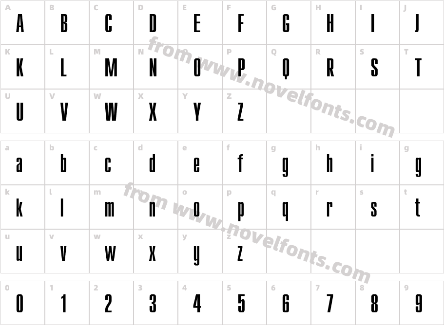 CompactCCharacter Map