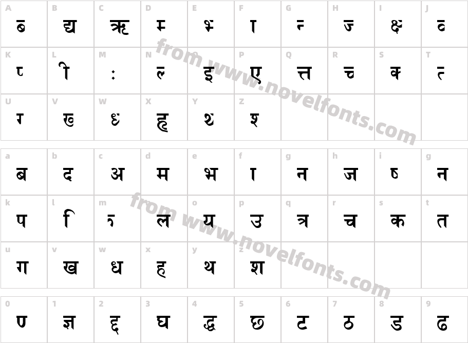 Himchuli BoldCharacter Map