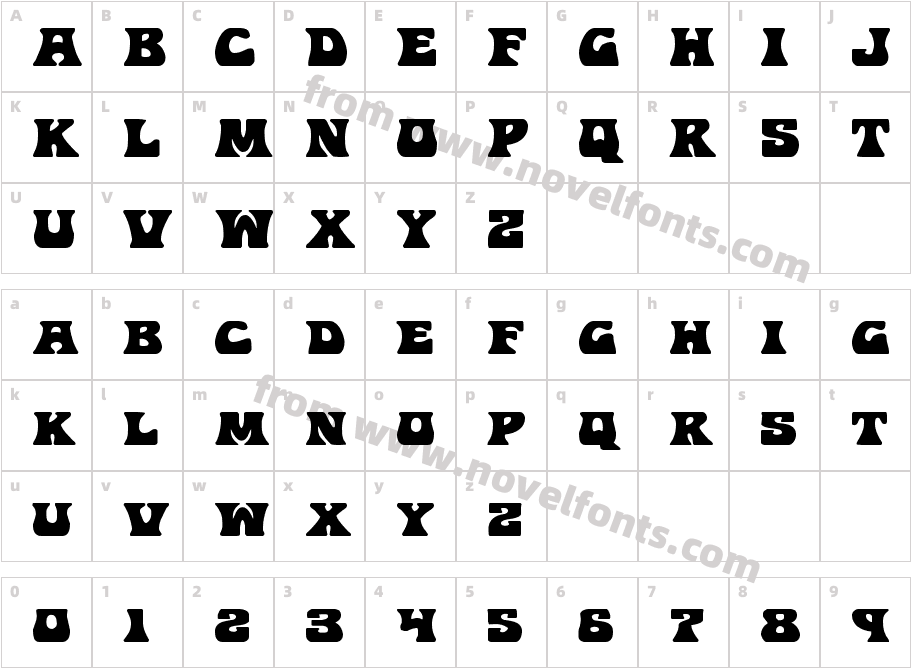 Hip Pocket ExpandedCharacter Map