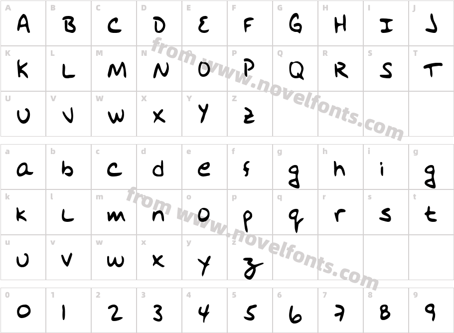 HodgesHand-PlainCharacter Map