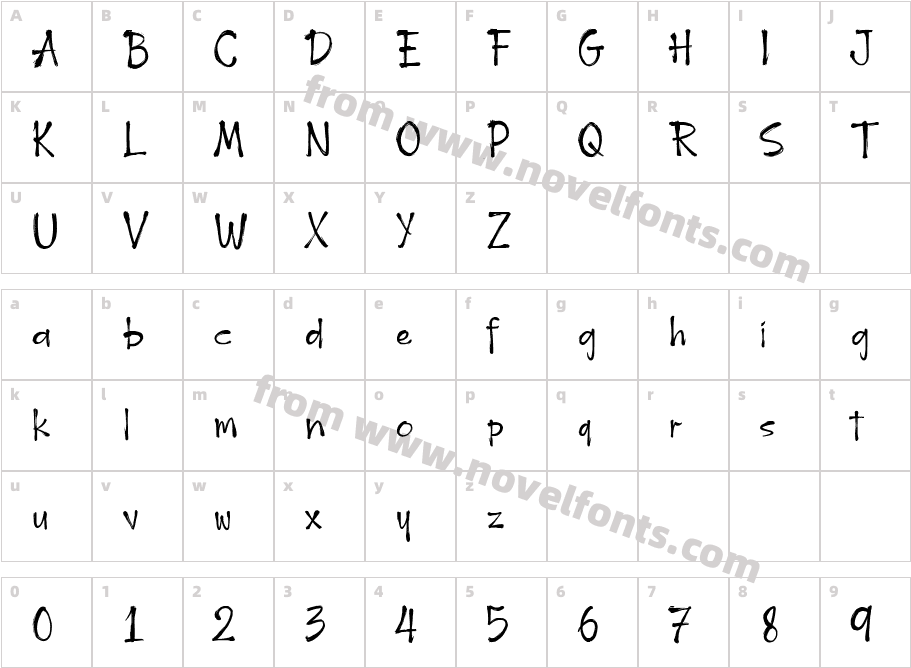 Hogback Demo VersionCharacter Map