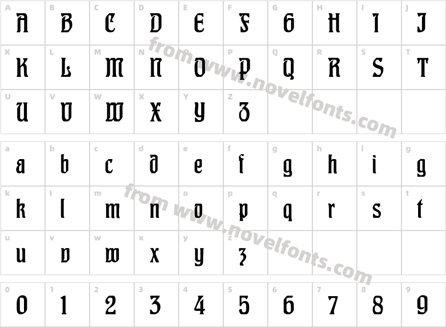 HohenzollernCharacter Map