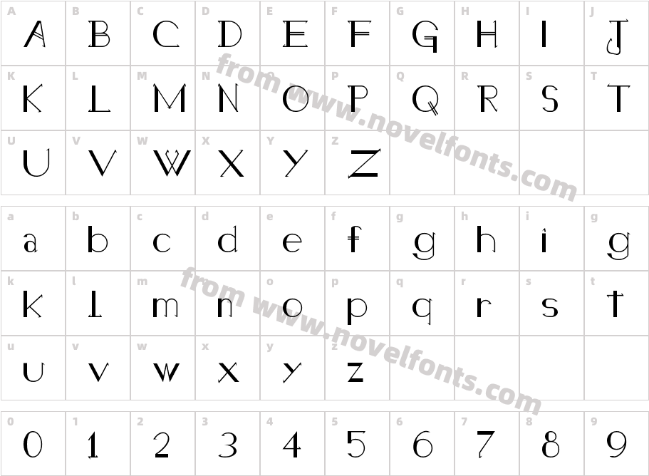 Holitter HalfimpCharacter Map