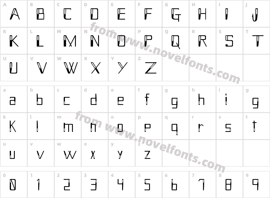 Holitter HollowCharacter Map