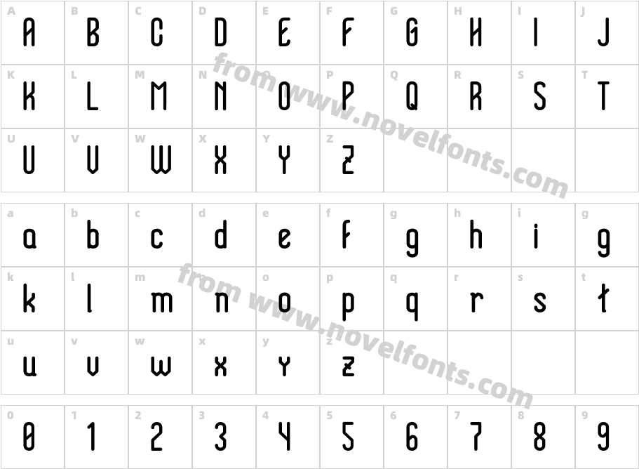 HolySans-BoldCharacter Map