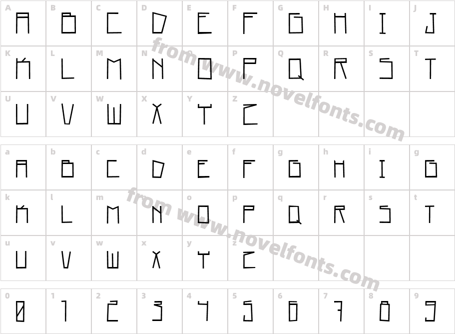 Home SquareCharacter Map