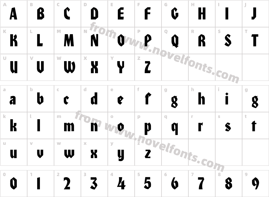 HondaCCharacter Map