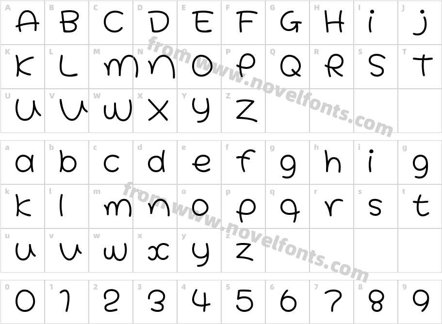 HoneyLightCharacter Map