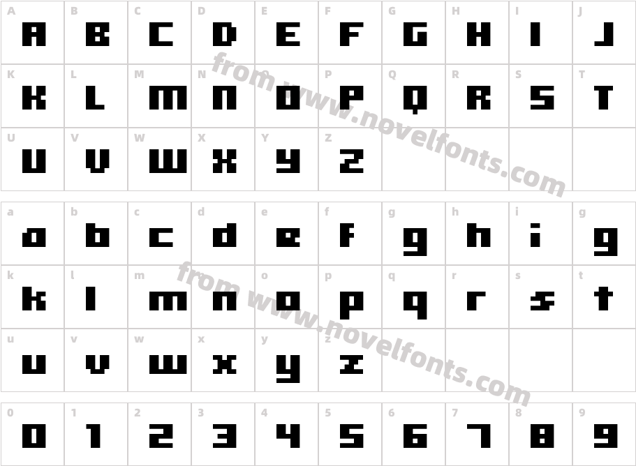 Hooge0565Character Map