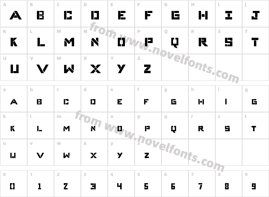 Complice BoldCharacter Map