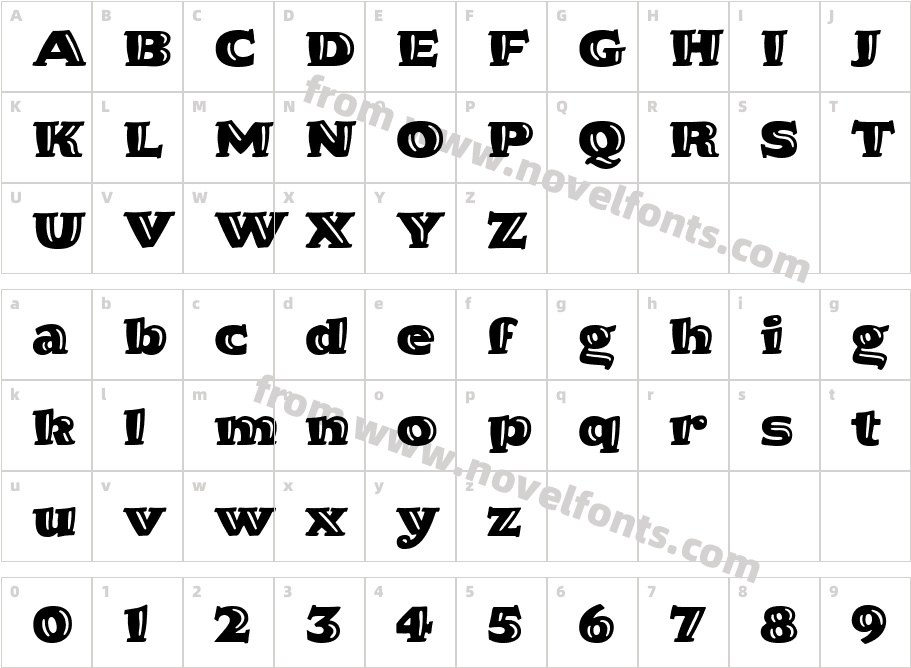 Hornpype ITCCharacter Map