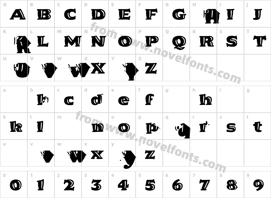 HornpypeITCCharacter Map