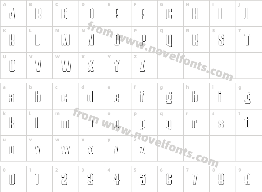 HostilBeveledCharacter Map