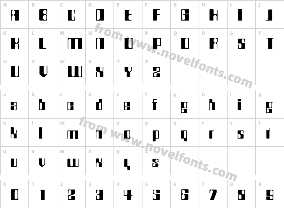 CompstyleCharacter Map