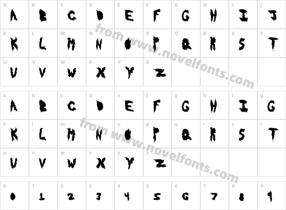 HotFlashCharacter Map