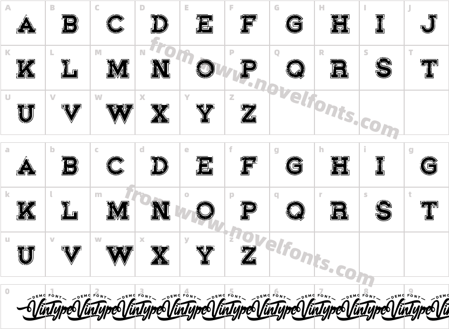 Hounder Demo OutlineCharacter Map