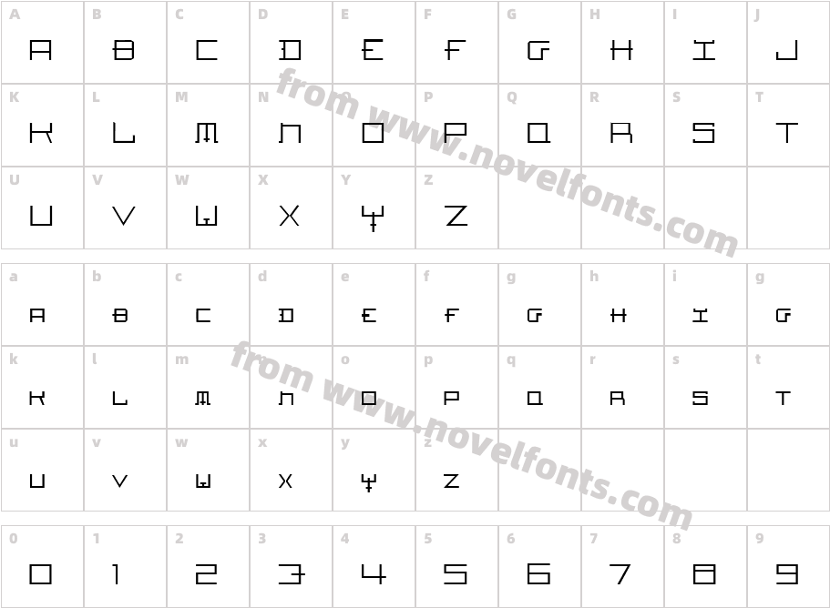 Hozenozzle ThinCharacter Map