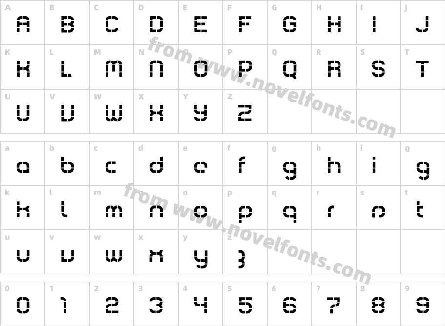 Comsat-StationCharacter Map