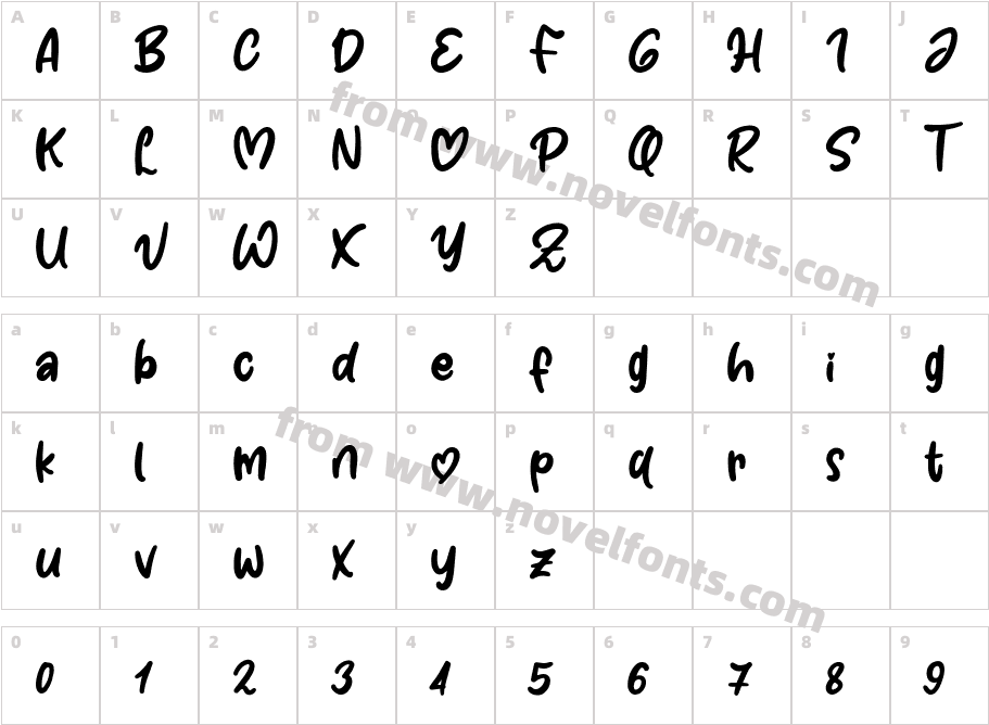 HugamourCharacter Map