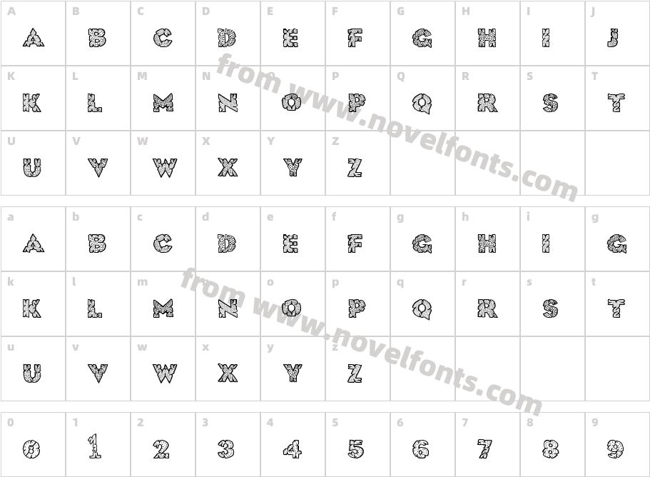 HugeCrunchCharacter Map