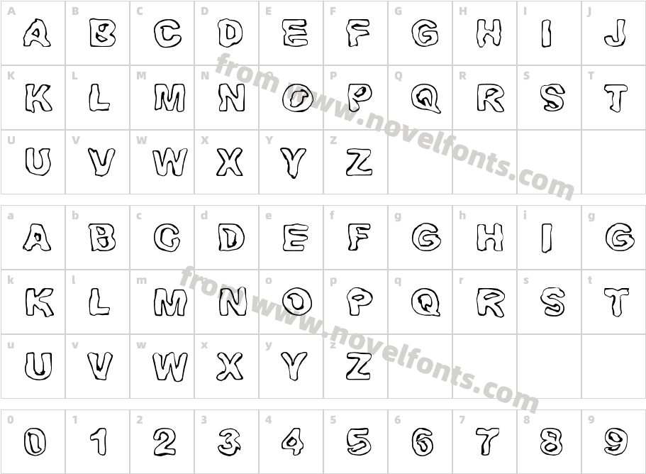 HuhtikuuCharacter Map