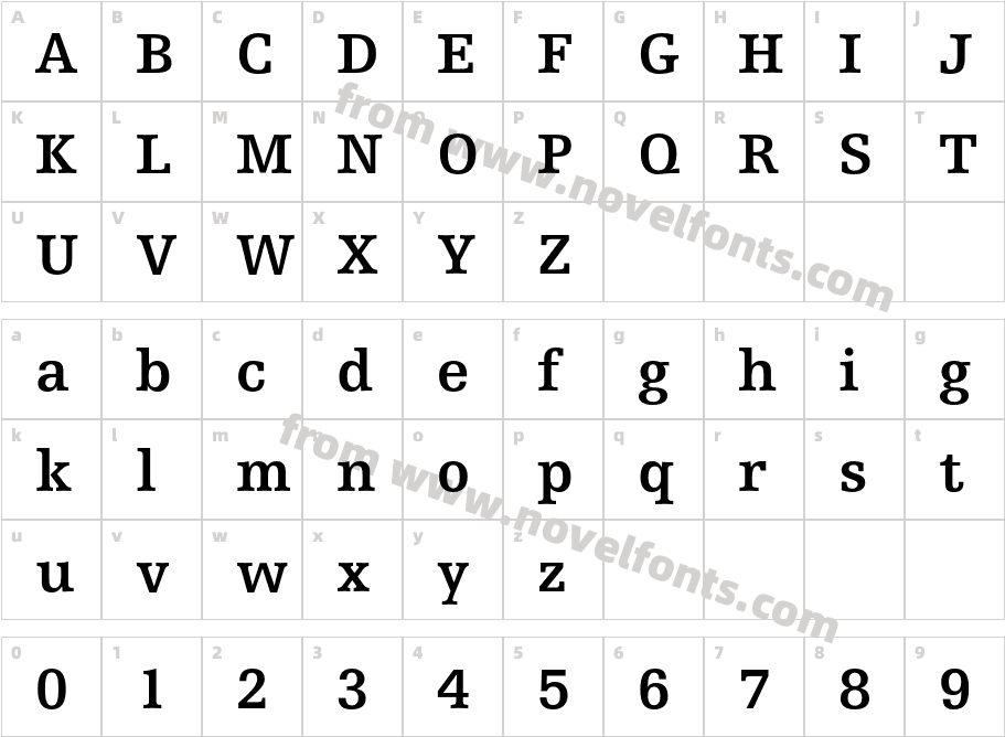 HumanistSlabserif712BT-BoldCharacter Map