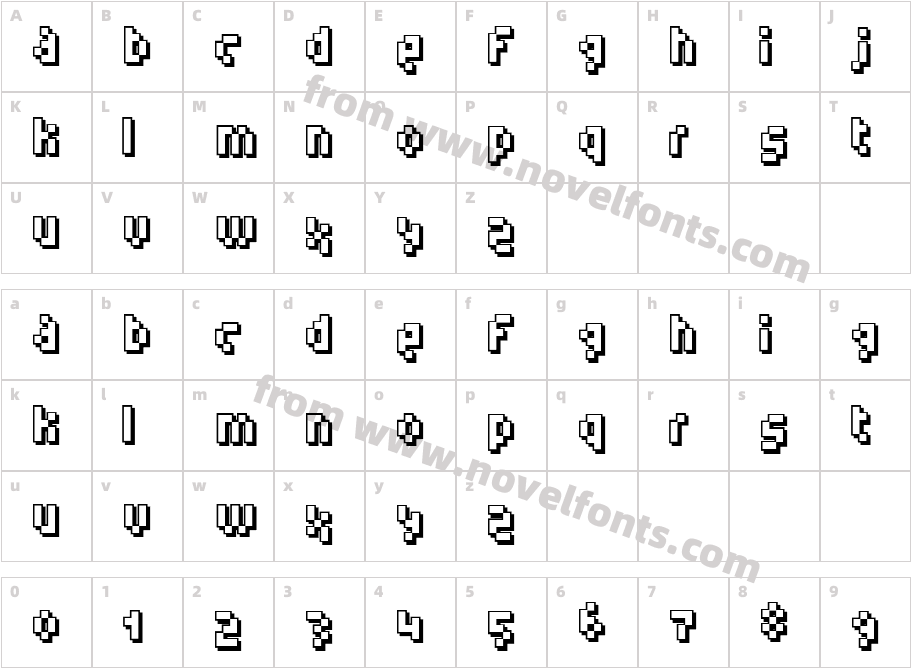 Humanoid [straight]Character Map