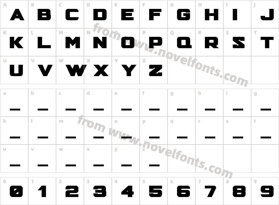 Hunter SquaredCharacter Map