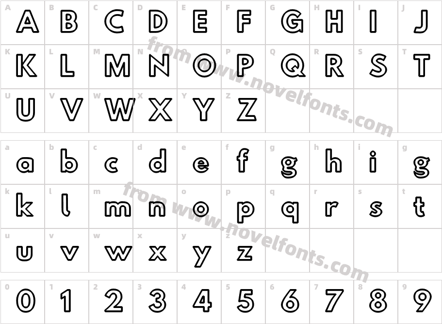 Hussar PressCharacter Map