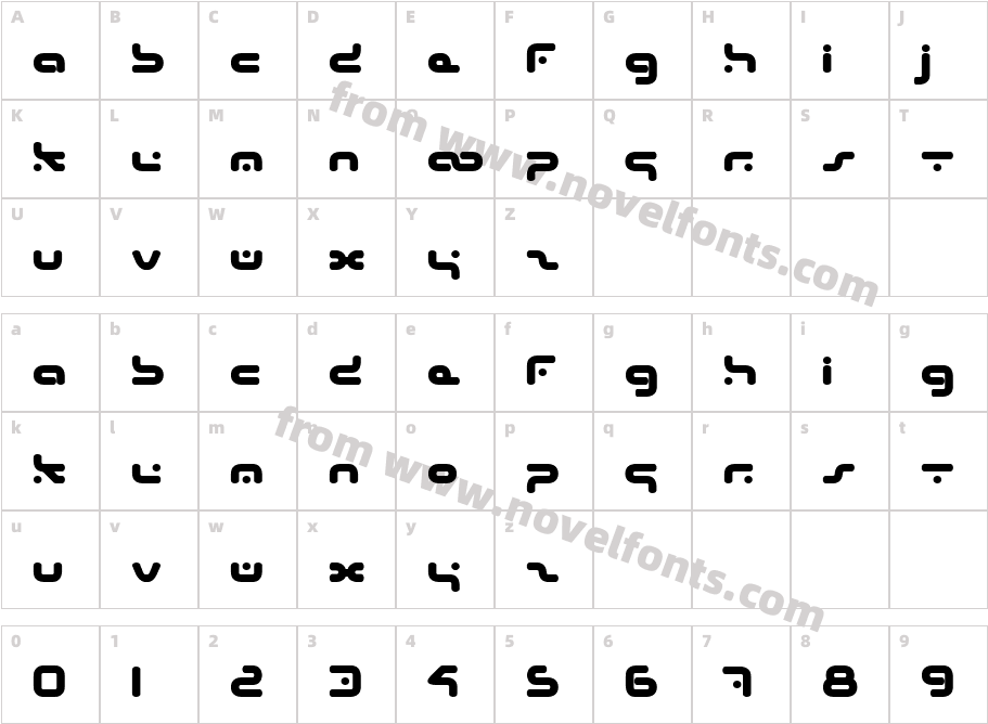 Hybrid BoldCharacter Map