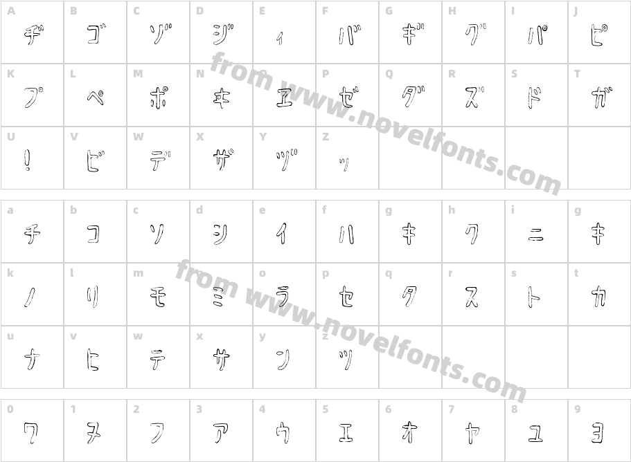 HyonnakotokaraKTCharacter Map