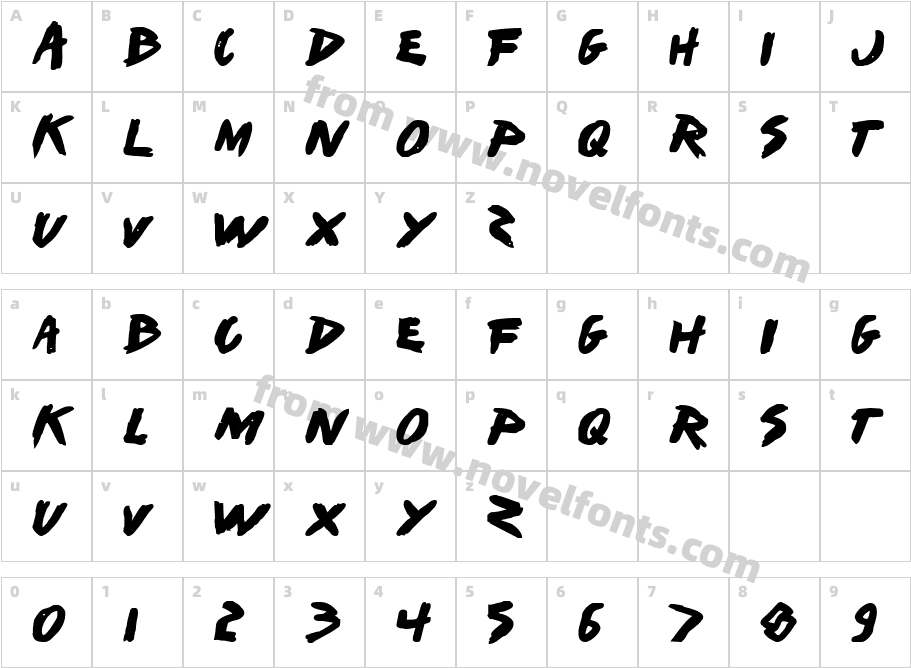 I Want My TTR! (Bold)Character Map