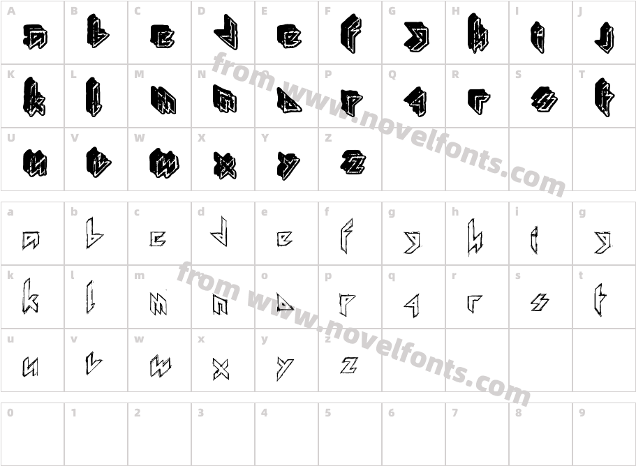 IRON MATHBOOKCharacter Map