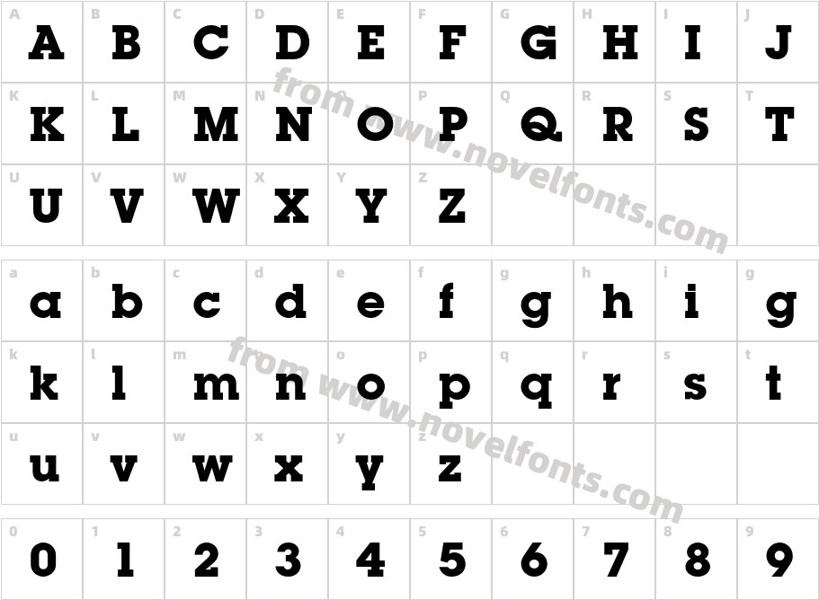 ITC Lubalin Graph Std BoldCharacter Map