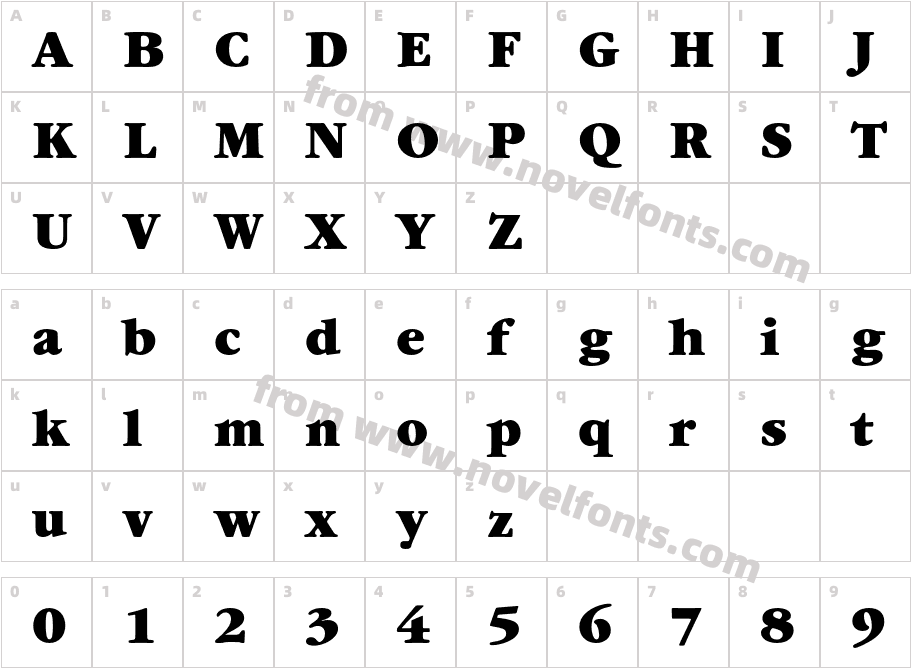 ITCGaramondStd-UltCharacter Map