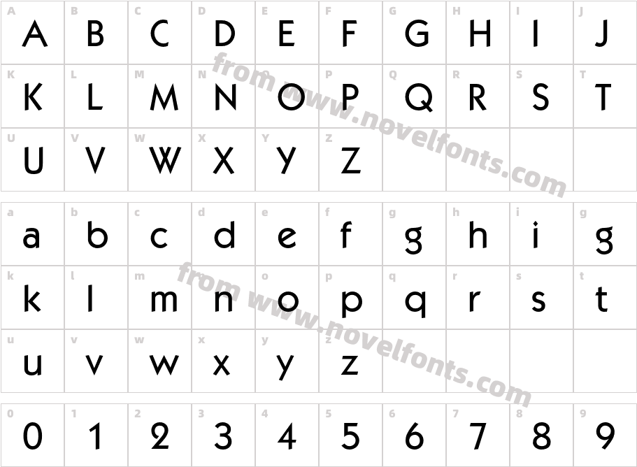 ITCKabelStd-MediumCharacter Map