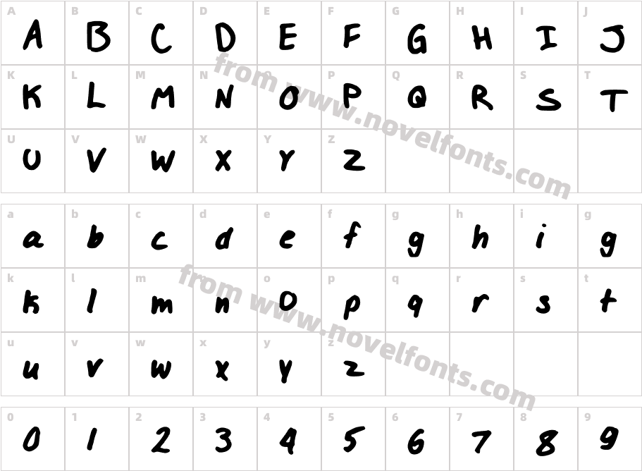 IZZYLOLFONTCharacter Map