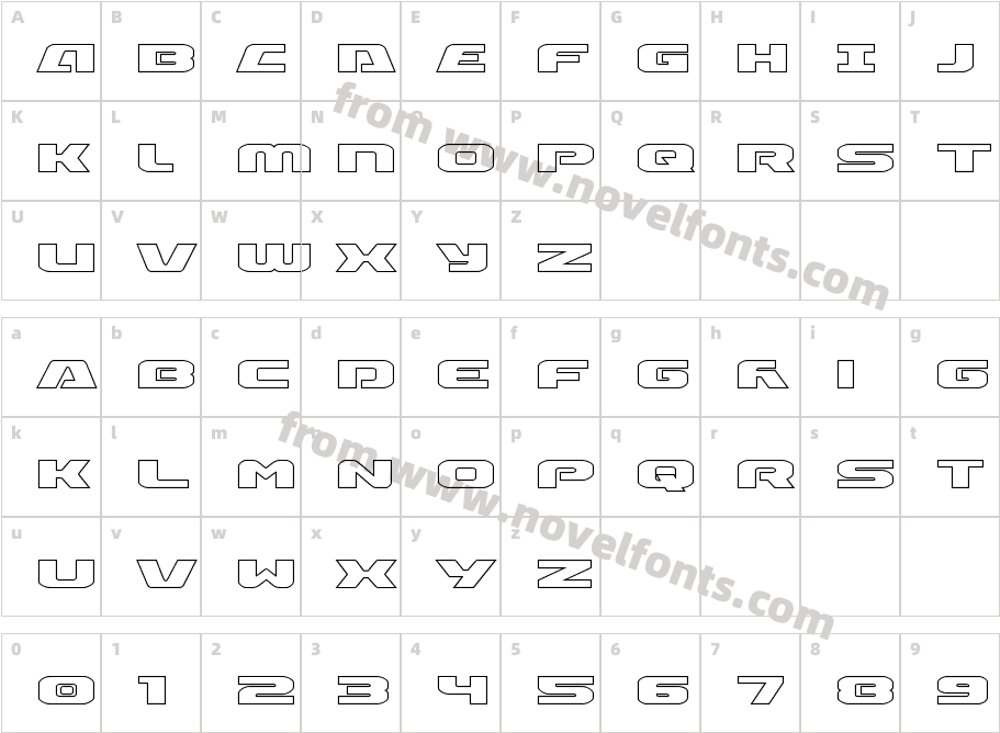 Iapetus Outline RegularCharacter Map