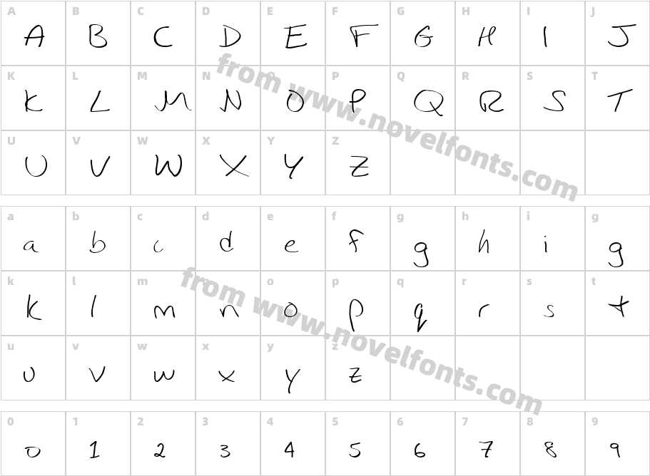 IbarraCharacter Map