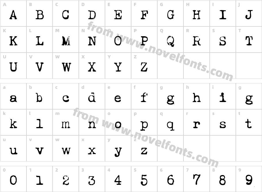 Ieicester TextCharacter Map