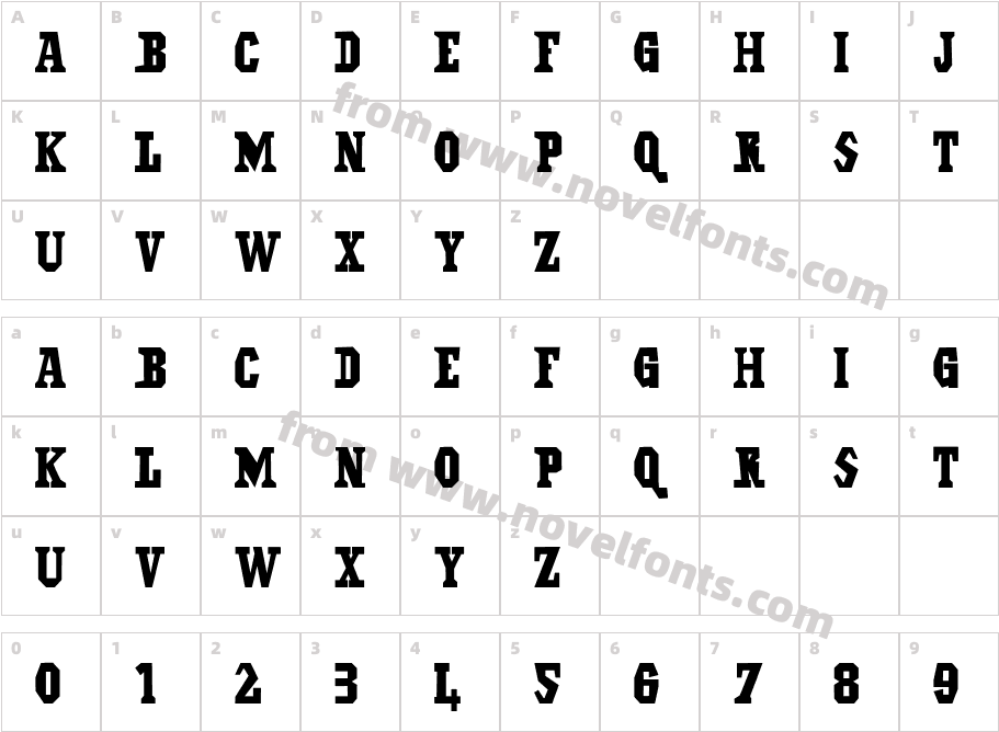 Il GrintaCharacter Map